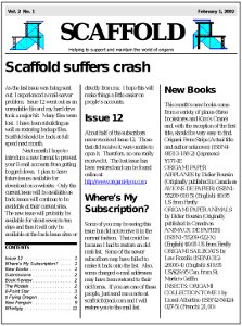Scaffold Vol 2, Issue 1 (E-book)