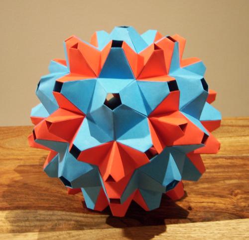 Rhombic Icosahedron/Dodecahedron 120-Unit Structure - Convex