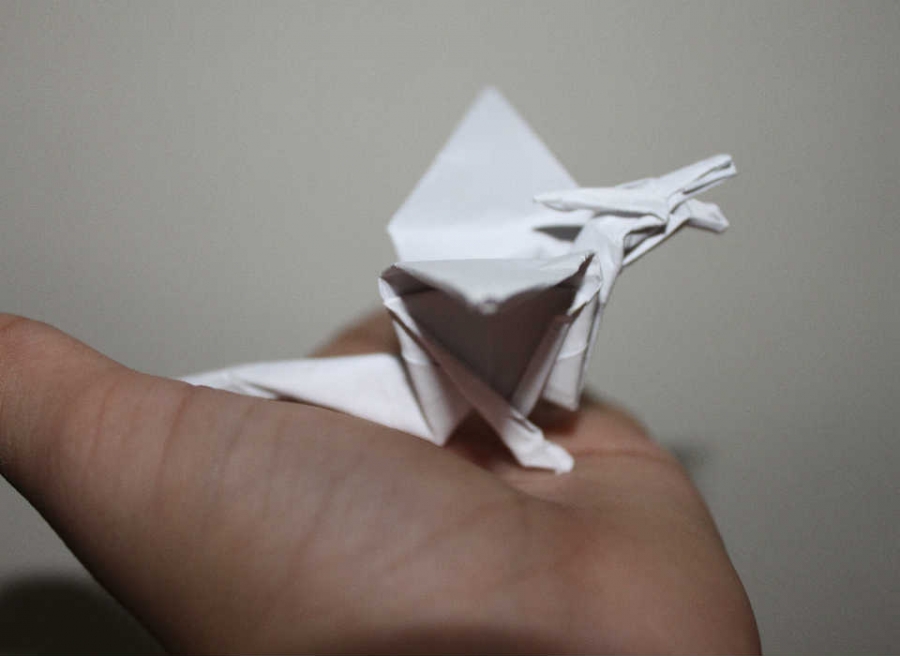 Origami 3 crane dragon