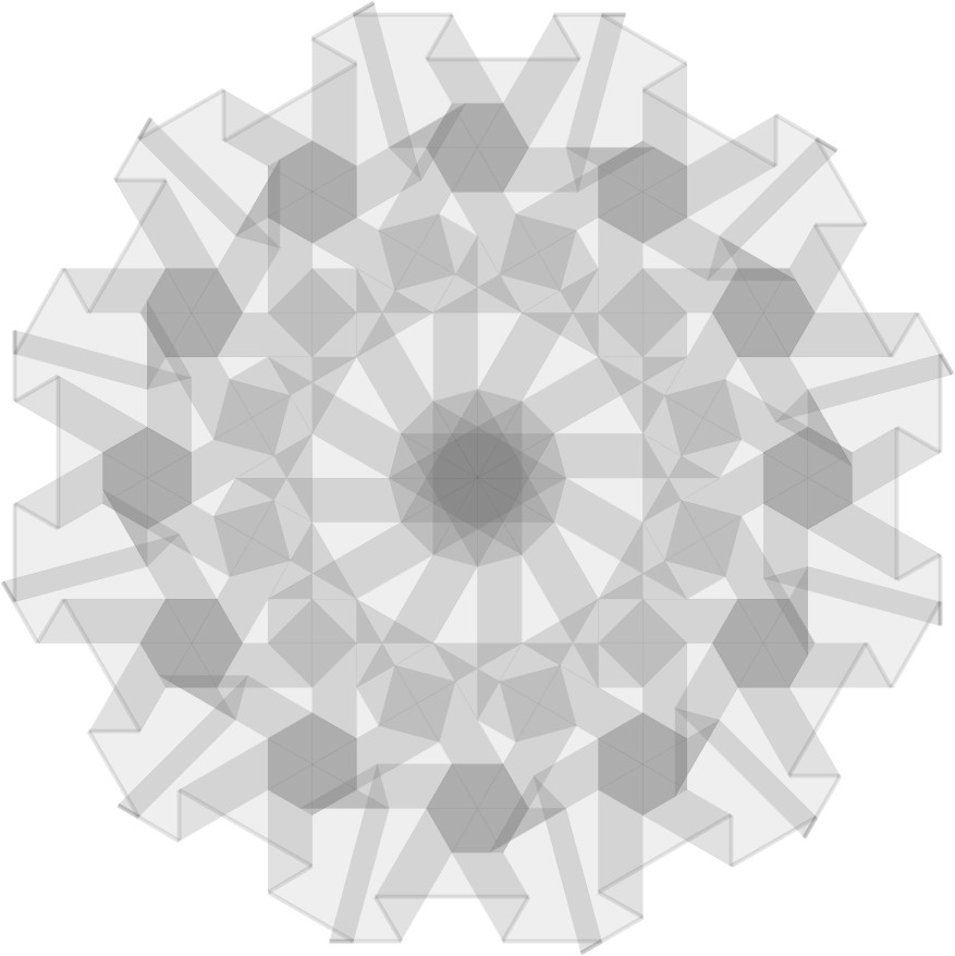 Dodecagonal Patterns 3, 4, 5