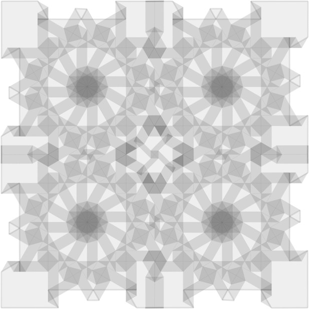 Square tessellation of dodecagons #2
