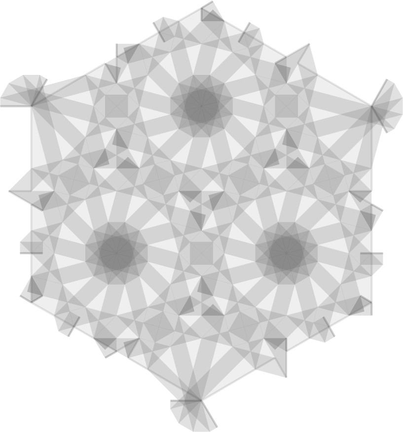 Hexagonal tessellation of dodecagons #1