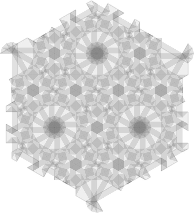 Hexagonal tessellation of dodecagons #3
